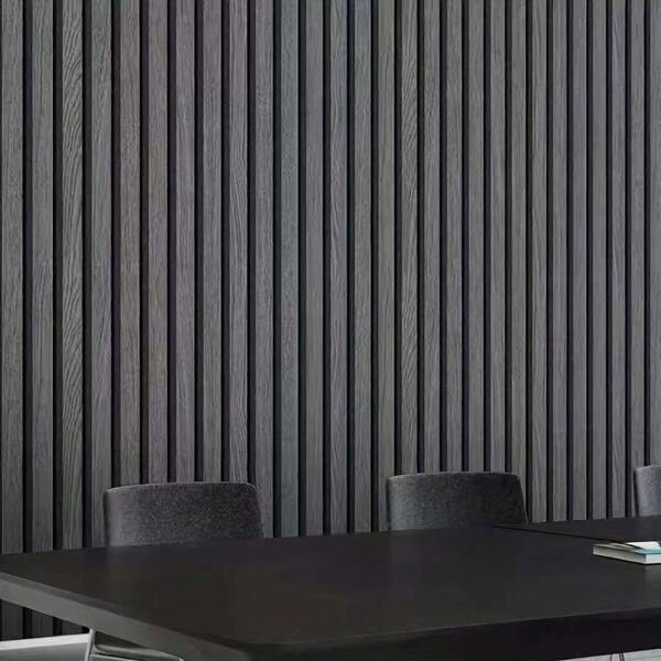 1 Roll Black And Gray Wood Grain Removable, Oil-Proof, Washable Wallpaper For Bedroom, Dining Room, Study, And TV Backdrop - Multipurpose Furniture Makeover And Home Decor, Fashionable Striped Design Wallpaper Room Decor Wall Decor Bathroom Bathroom Decor Wall Paper Wallpapers Kitchen