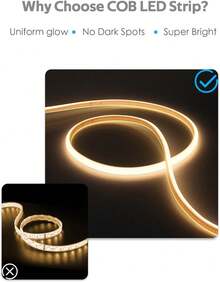 AC 110-130V COB Neon Rope Light - 288 LEDs/M Ultra-Bright Waterproof Neon Strip Light, White & Warm White For Outdoor Festivals, Stage & Landscape Lighting - View 5