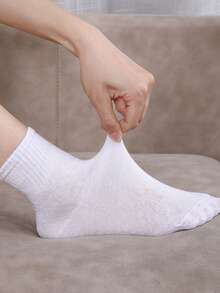 5/10/20 双男女款一次性旅行压缩袜，方便携带，秋季 - 彩色 - 查看 4