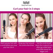 Hair Straightener Brush,Hot Comb,Hair Straighteners , Anti-Scald Comb Design, LCD Screen, Hot Hair Brush For Smooth Frizz Free Hair - Ceramic Flat Iron Brush,Fast Heating, Adjustable Temperature, Wet And Dry Use, Perfect Gifts For Women - View 6