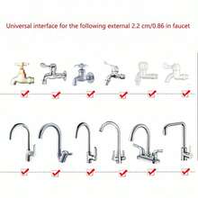 1 Pc Multifunctional Shower Head Faucet Adapter With Quick Connector, Suitable For Dorm, Bathing, Pet Washing