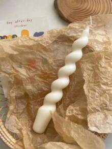 螺旋扭曲蜡非常适合室内卧室和餐桌装饰、婚礼装饰、节日、冬季、假日、节日、 - 彩色 - 查看 12