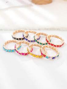 1 pieza Pulsera ajustable chapada en oro de 14K con decoración de mariposa danzante elegante, de moda y versátil
