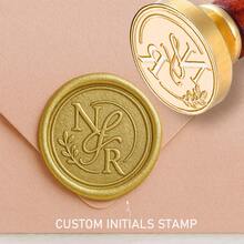 Custom 3cm Wedding Initial Wax Seal Stamp Kit, Personalized Couples Wedding Wax Seal Stamp, Custom Wax Stamp Kit For Gift, Personalised Wax Seal - Multicolor - View 2