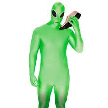 Morph Costumes Green Alien Morph Suit Costume - Fun Fancy Dress For Halloween, Parties & Cosplay - Out-Of-This-World Adventure Awaits - Green - View 4