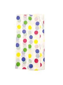 1pc Disposable Colorful Polka Dot Balloon Plastic Table Cover, Durable, Suitable For Rectangular Tables, Birthday Party, Celebration, Party Dining Table Decor | Holiday Tablecloth | Decorative Design, Dining Table Decor, All Seasons