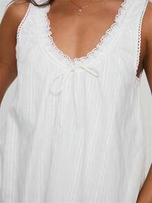 Women Ruffle Mini Dress Lace Strap V Neck Babydoll Short Dress Sleeveless Flowy Mini Dress Y2K Swing Sundress Summer Casual A-Line Short Tank Dresses