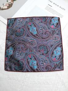 1pc Paisley Pattern Casual Polyester Handkerchief/Pocket Square For Men