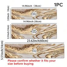 1pc, Marble Texture Diatom Ooze Faucet Absorbent Pad, Cuttable, Bathroom Faucet Splash Pad, Moisture-Proof Anti-Slip Faucet Pad, Kitchen Countertop Accessories.