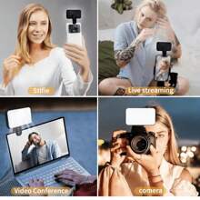 Luce di riempimento LED ricaricabile per selfie del telefono, illuminazione per videoconferenze al computer, lampada portatile mini, regalo, lampade, luce, LED, luce notturna, luce LED, luci fatate, buon compleanno, luci per la stanza, forniture per la decorazione della stanza da letto, articoli per la decorazione della casa, luci LED, luce LED, luci notturne