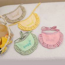 Fashion Embroidered Small Dog Bib For Korean Style Pet Neck Scarf, Bichon, Teddy Pet Saliva ScarfSend Pet Toy Little Yellow Duck