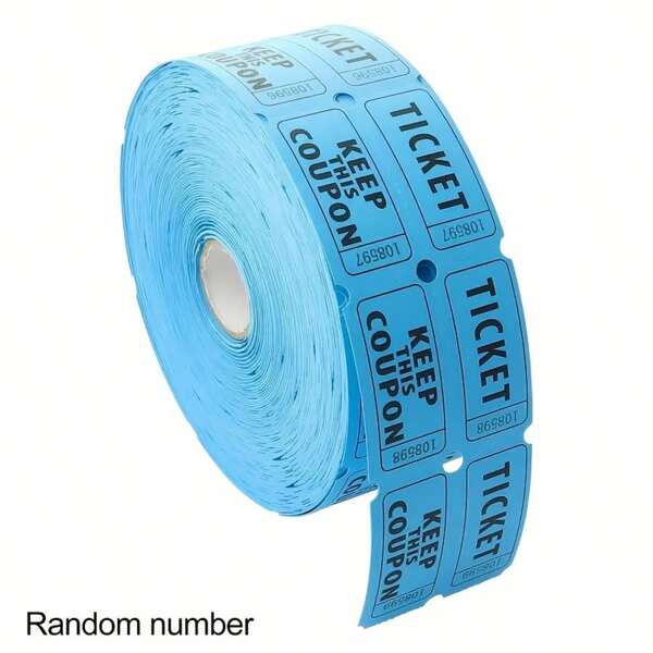 1000pcs Tactical Raffle Tickets, Red Color (8 Color Options), Double Roll, Event Admission Tickets, Classroom Rewards, Fundraising And Prizes