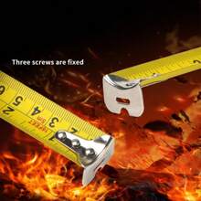 [Thick & Durable + High Precision] 3 Meters, 5m Tape Measure & 1m, 2m Steel Adhesive Measuring Tape, Dual Inch/Metric Scale, Woodworking, Electrician Tools, Rubber Anti-Drop Shell + Strong Adhesive, Workbench, Saw Table, Drawing Table Portable Measuring Kit