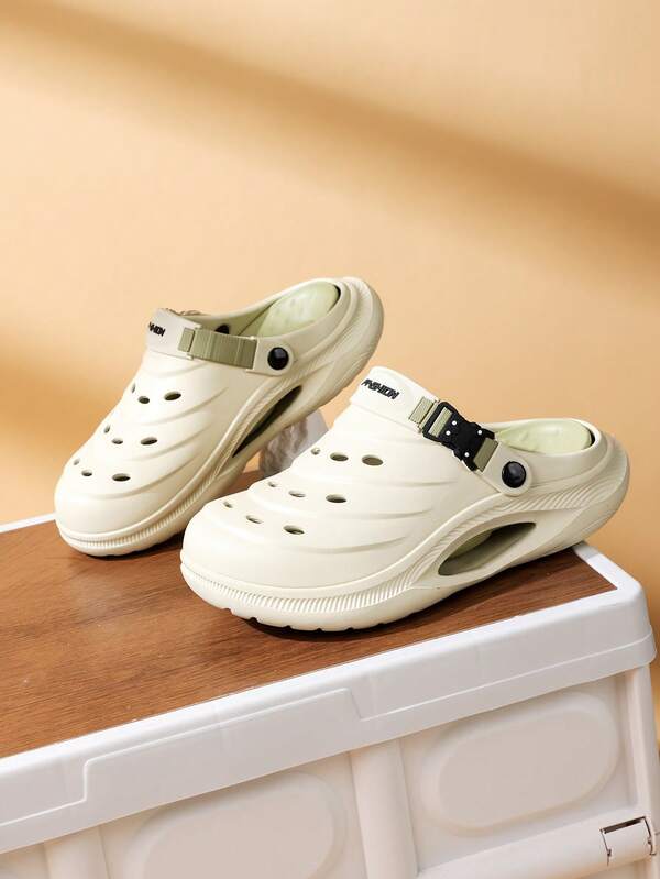 [Herren Favorit] - Modische atmungsaktive perforierte Clogs, leicht & bequeme Gartenschuhe, EVA Material mit weicher Polsterung für ein wolkenähnliches Tragegefühl, rutschfest für Strand, Indoor & Outdoor Tragen