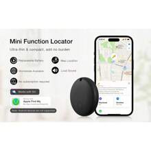 Etiquetas rastreadoras inteligentes Mini Air Tags que funcionan con Apple Find My (solo iOS), con clasificación IP67 a prueba de agua, localizador de llaves y localizador de artículos para llaves, bolsas, equipaje y talla grande (no para Android)
