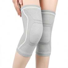 1 Paar elastische Kompressionsärmchen für das Knie, warme Kniestütze für Männer und Frauen, geeignet für Outdoor-Sport und Training