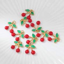 1 Pc Fashion Jewelry Compact Pendant Cherry Strawberry Mango Watermelon Stainless Steel Fruit DIY Women's Vacation Beach Accessories And Accessories