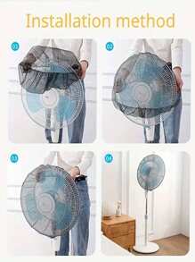 1/2Pcs Multifunctional Fan Cover, Fan Safety Mesh Cover Dust Cover, Universal Storage Mesh Cover, Suitable For Home Use, Moisture-Proof And Dust-Proof, Anti-Pinch Finger, Easy To Install And Disassemble, Washable And Reusable, Keep The Fan Clean, Cleaning Tool Accessories For Dustproof Needs, Suitable For Dormitories, Offices, Homes, Travel, Can Be Used As Bags, Storage Bags, Suitable For Festivals, Parties, Birthdays And Other Occasions