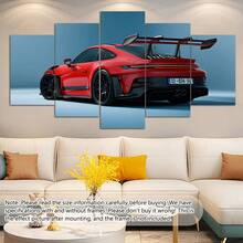5 件/套豪华汽车帆布海报、跑车装饰艺术、汽车爱好者礼物帆布印刷墙面艺术、复古汽车海报、赛车装饰画、现代、流行、车库家居装饰、海报、房间美学、理想礼物、海报、墙面艺术、房间装饰用品 - 彩色 - 查看 12