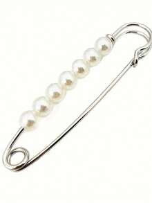 Faux Pearl Waist Pin Scarf Headscarf Clip Shawl Brooch Sweater Pin Women's Brooch - 7-bead Brooch - View 7