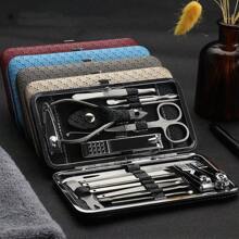 1 Set Setnail Clipper Set With Nail File, Stainless Steel Foot Clipper Set, Sharp Nail Clippers And Knives, Nail And Foot Clipper Set, Toenail With Portable Fashion Box, Stainless Steel Travel Beauty Set
