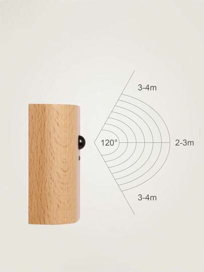 USB Rechargeable Motion Sensor Magnetic Wood Grain Night Light, LED Bedside Reading Smartly Linked Stair Light. It Is Lighting, Corridor Home ation. view 6