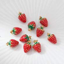 1 Pc Fashion Jewelry Compact Pendant Cherry Strawberry Mango Watermelon Stainless Steel Fruit DIY Women's Vacation Beach Accessories And Accessories