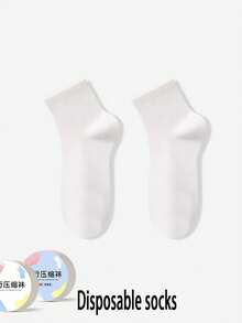 5/10/20 双男女款一次性旅行压缩袜，方便携带，秋季 - 彩色 - 查看 13