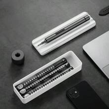 Screwdriver, Screwdriver Set With LED Lights And Magnetic Pad, Repair Tool Kit, Includes 56 Bits, Extensions For Most Electronic Devices - 1 - View 5