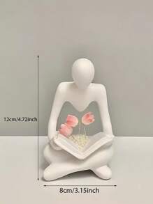 1 Stück Harzstatue Tulpe Nachtlicht Dekoration, moderne minimalistische Wohnzimmer Heim Dekoration abstrakte kreative personalisierte Ornament Geschenk zum Geburtstag