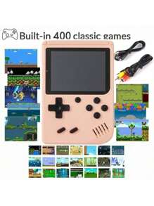 Consola de videojuegos retro Mini portátil de tipo Macarrón con 400 juegos en 1, 8 bits, pantalla LCD colorida de 2.4 pulgadas