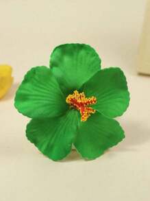 1-3 buc/set accesorii pentru agrafe de păr cu flori de hibiscus pentru întoarcerea la școală, ornament simplu și casual pentru plajă, agrafă de păr florală din rășină dulce, la modă, agrafă de păr pentru plajă, gheară de păr cu hibiscus alb, potrivită pentru naveta, vacanță, călătorie, decorarea ținutelor de plajă