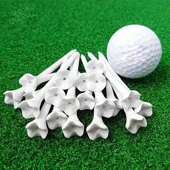 50pcs Unbreakable Golf T-Shirts, Professional Plastic Golf T-Shirts, Reusable Accessories And Gifts For Golf Enthusiasts, Low Friction And Resistance Golf T-Shirts