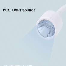 迷你LED美甲灯，便携式美甲烘干机，专业美甲工具，UV美甲灯 - 白色 - 查看 2
