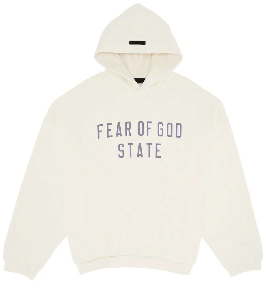 Fear Of God Essentials Fleece Cotton Autumn Winter Clothing Hoodie 'Shell'FW24 Fall Halloween Christmas Sweater Men And Women Unisex Tops - Màu be - Xem 1