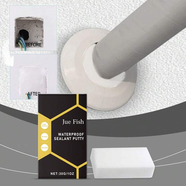 1 pieza 30g Adhesivo sellador impermeable, a prueba de fugas, resistente al desgaste para sellar agujeros y espacios en el hogar