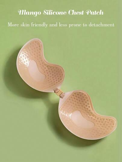 1 Set de Sujetador Reutilizable Adhesivo Push-Up en Tono de Piel, y 1 Sujetador Invisible Sin Espalda Adecuado para Todas las Estaciones