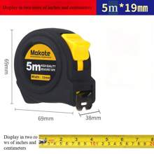 [Thick & Durable + High Precision] 3 Meters, 5m Tape Measure & 1m, 2m Steel Adhesive Measuring Tape, Dual Inch/Metric Scale, Woodworking, Electrician Tools, Rubber Anti-Drop Shell + Strong Adhesive, Workbench, Saw Table, Drawing Table Portable Measuring Kit