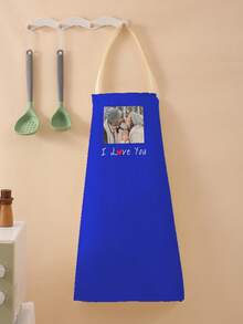 1pc Customized Linen Apron, Personalized Photo Apron For Men & Women, Chef Cooking Kitchen Apron, Pet Photo, Logo Printed, Gifts For Father's Day, Valentine's Day, Mother's Day, Birthday, Wedding Anniversary, Graduation, Wedding, Kitchen Accessories, Yard Work Accessories, Cooking Master - Multicolor - View 8