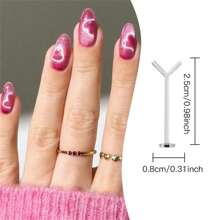 Y-Shaped Iron Wire Can Be Used With Magnets To Creat Heart Shapes Effect For Cat Eye Polish Magnetic Nail Art Tool Nail Art Accessories,Nail Supplies,Nail Tools,Nail Art Tools,Back To School,Nails,Nail Tools For Press On Nails