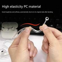 1 Pair Rotating Silicone Anti-Lost Ear Hooks, Compatible With Apple Pro Bluetooth Earphones