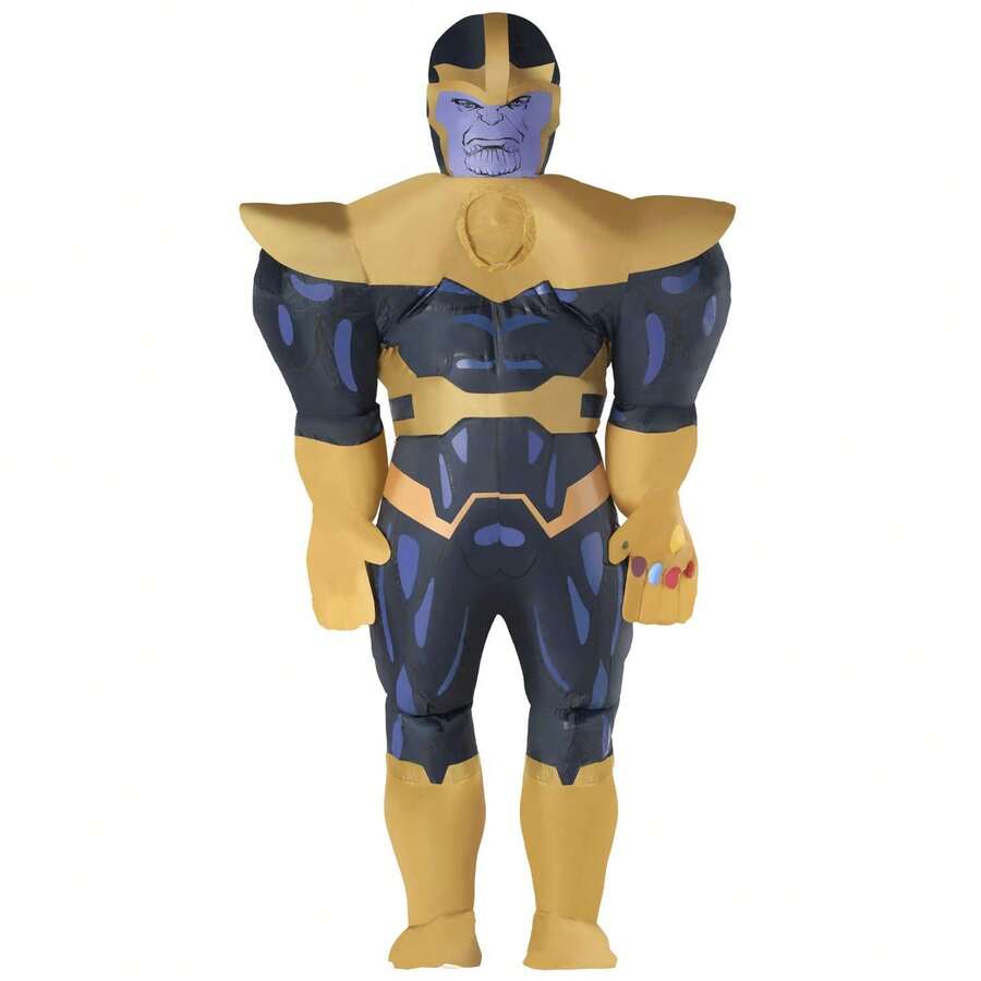 Morph Costumes Giant Inflatable Thanos Costume For Adults - Marvel Superhero Fancy Dress For Halloween, Parties, And Themed Events - Purple - View 1