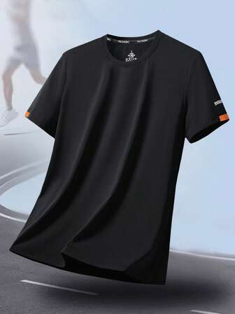 Sport&Outdoor T-shirts Herr Friluftskläder Vår- och sommarkläder Aktiva toppar Kortärmade Daily&Casusl Löpning&Träning Bekväm Lös Tennis & Golf Hockey Ridsport