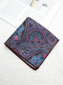1pc Paisley Pattern Casual Polyester Handkerchief/Pocket Square For Men
