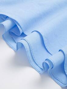 Solid Color Tight Undershirt-Style Camisole, Fashionable For Summer - Blue - View 6