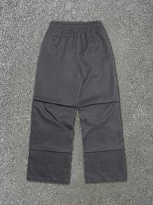 Yemwry Men's Solid Color Pocket Casual Pants, Everyday Wear