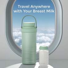 Momcozy Portable Breast Milk Cooler (650 Ml) For Outdoors And Portable Milk Warmer For On The Go - Green - View 7