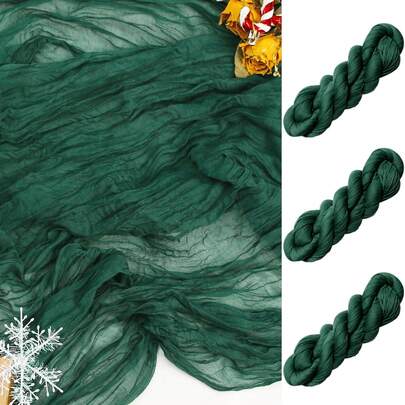 1件/5件装 90*180厘米 纯色桌旗，简约涤纶桌布装饰，适用于餐桌