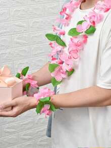 Bộ 4 vòng hoa Hawaii, Vòng cổ vòng hoa Hawaii, Vòng cổ vòng hoa Hawaii, Quà tặng tiệc theo chủ đề hoa Hawaii nhiệt đới, Hoa dâm bụt nhiệt đới cho tiệc hồ bơi mùa hè và tiệc theo chủ đề Hawaii, Dùng để trang trí DIY, trang phục lạ mắt & quà tặng tiệc Phục sinh, Trang trí tiệc cưới bãi biển ngày lễ, Đồ dùng tiệc vòng hoa Hawaii, Giáng sinh - Xem 5