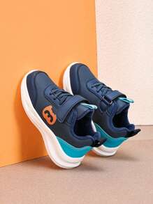 1 Paar leichte Jungen Sportschuhe mit weicher Sohle, Lederobermaterial, wasserdicht, geeignet für den Herbst